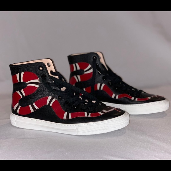 Gucci Shoes - ***SOLD*** Gucci Snake black high tops